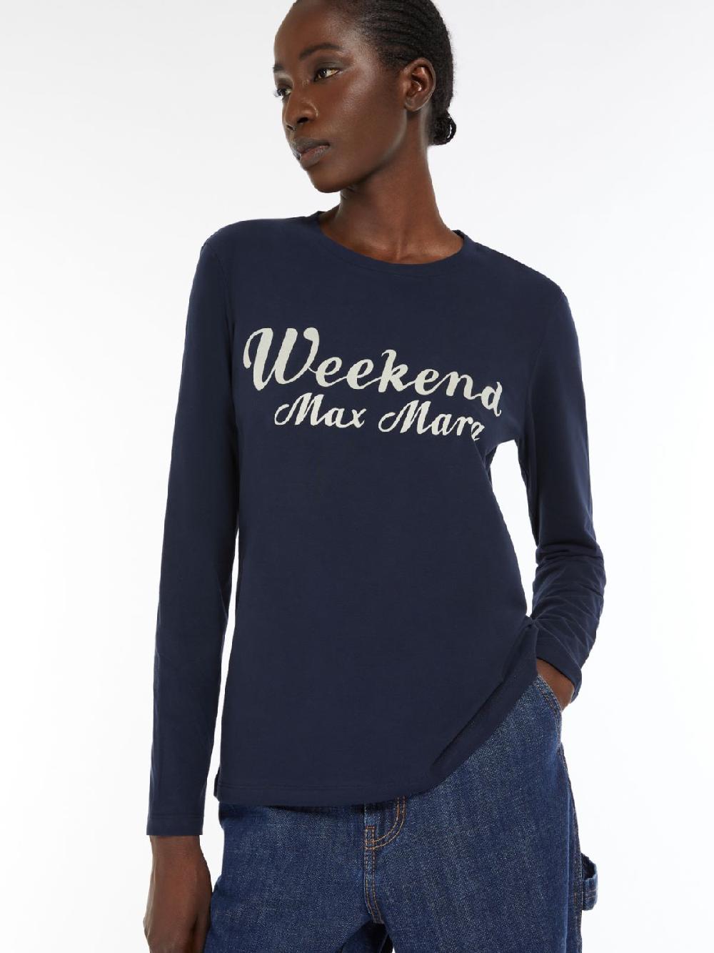 Weekend T-shirt in cotone con stampa Promozione