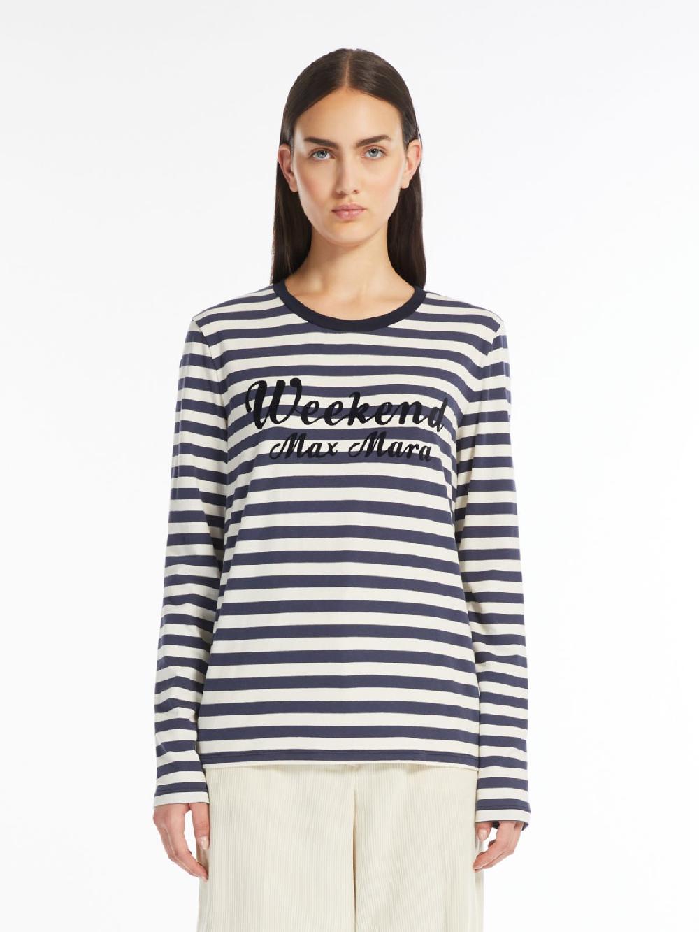 Weekend T-shirt in cotone con stampa Consegna Veloce