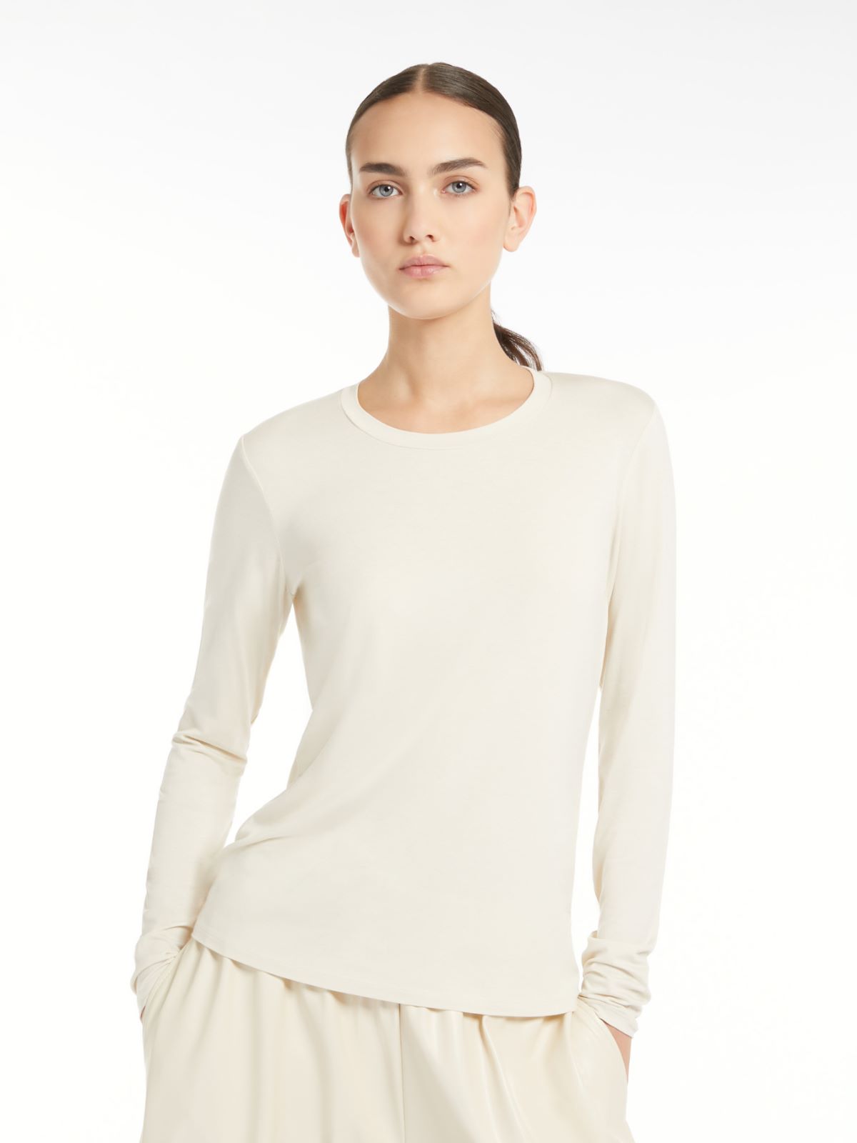 Weekend T-shirt aderente in jersey Fino Al -60%