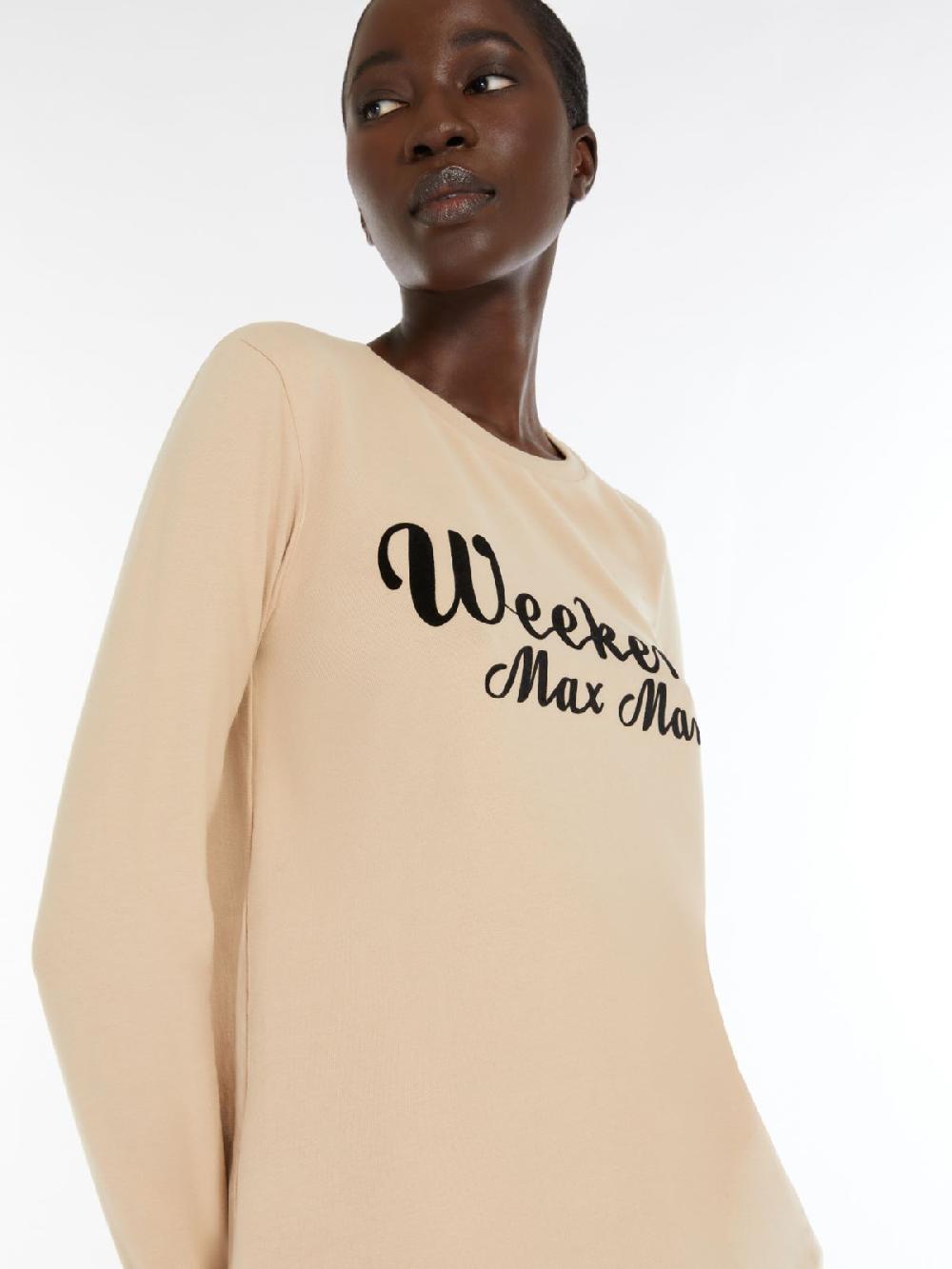 Weekend T-shirt in cotone con stampa Sconto