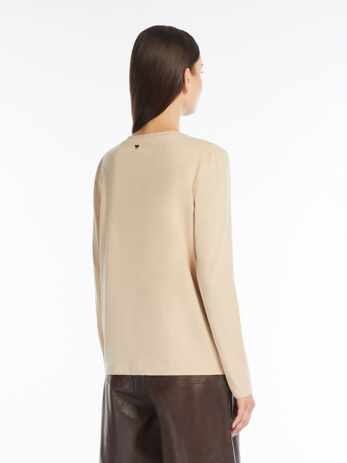 Weekend T-shirt in cotone con stampa e ricami Offerta