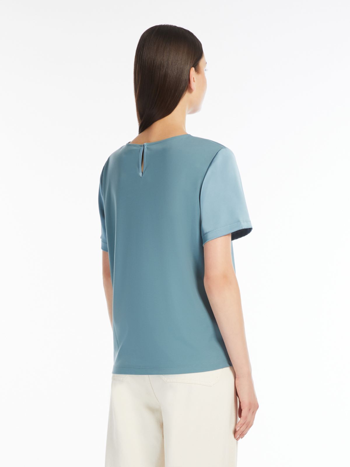 Weekend T-shirt in raso e jersey Hotsell