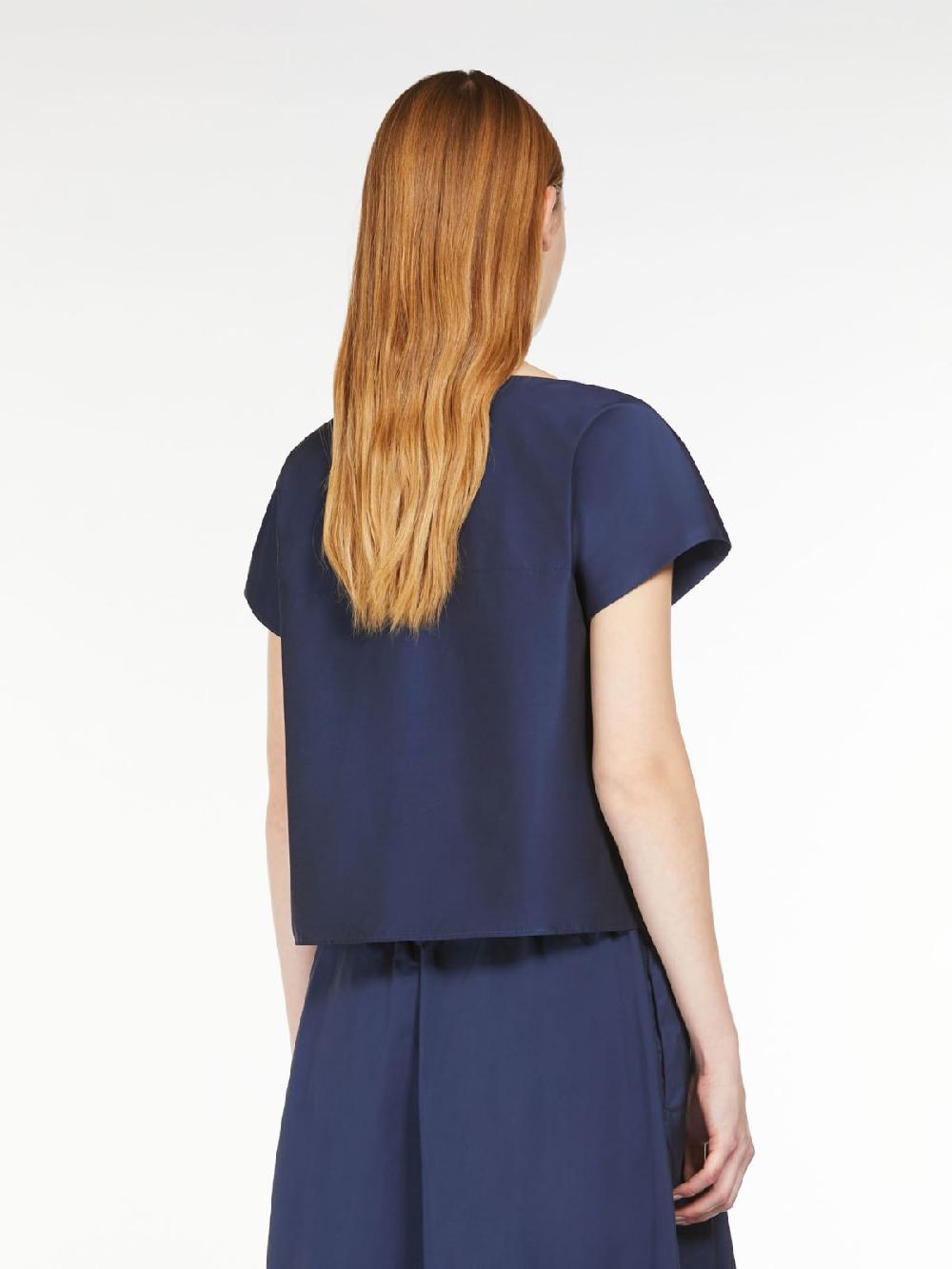 Weekend Top in taffetà Vendita Calda