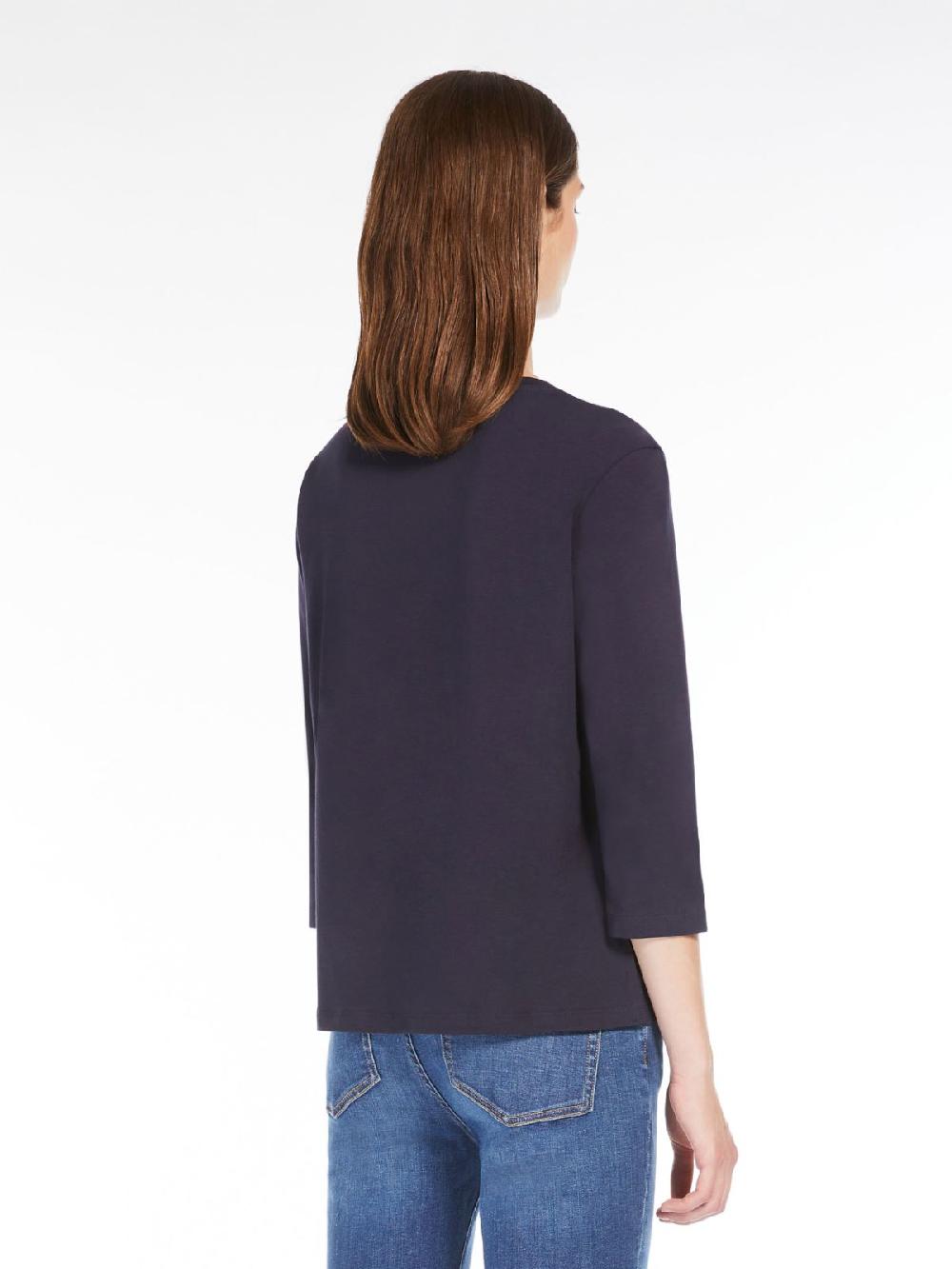 Weekend T-shirt a barchetta in jersey Saldi Di Fabbrica