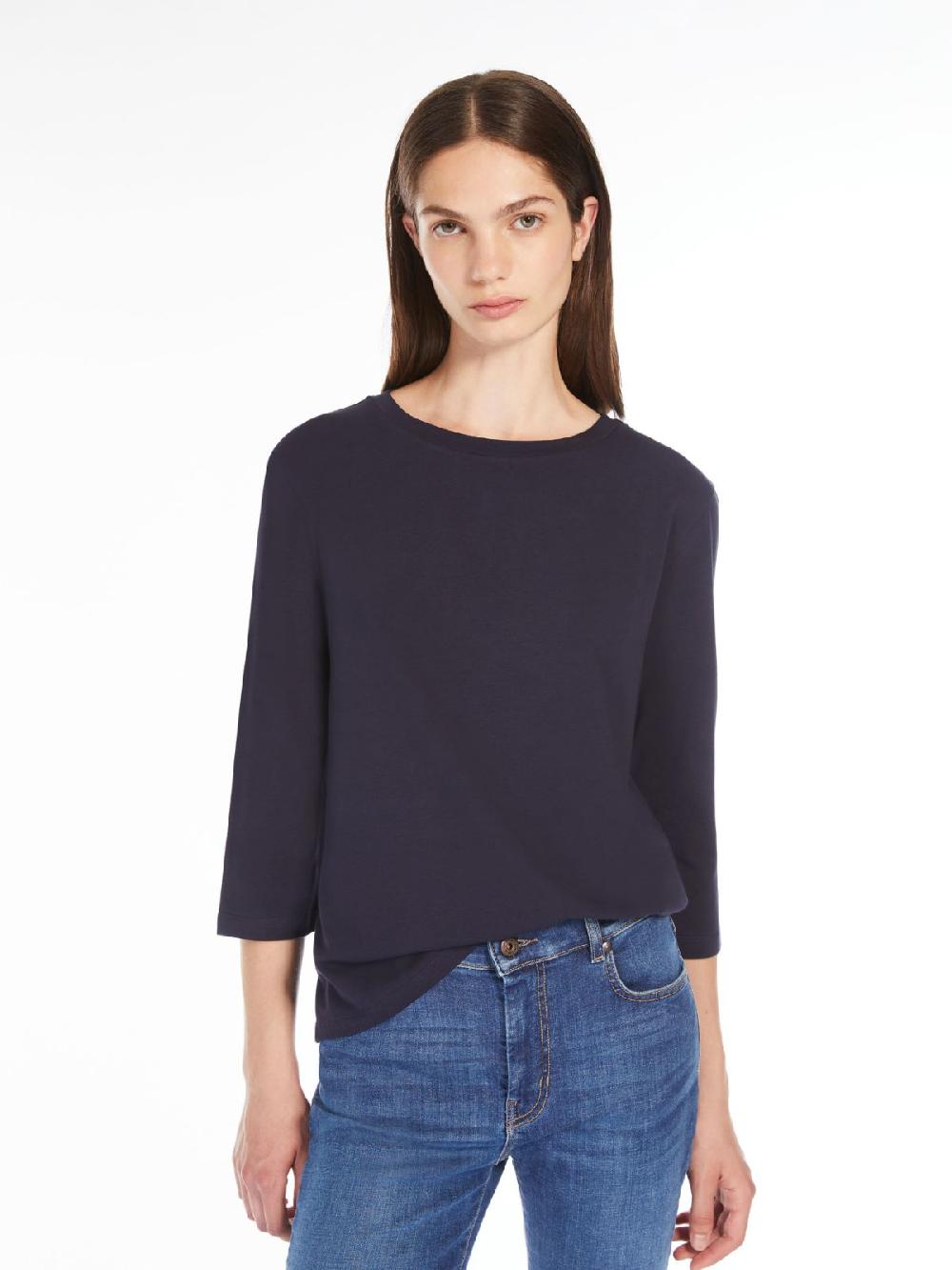 Weekend T-shirt a barchetta in jersey Saldi Di Fabbrica