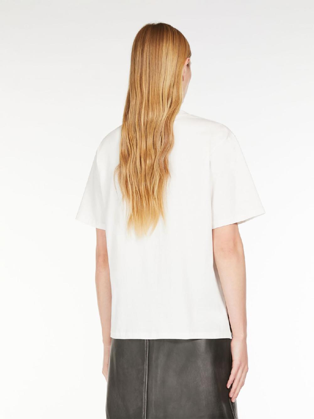 Weekend T-shirt in cotone con lettering ricamato I Più Venduti