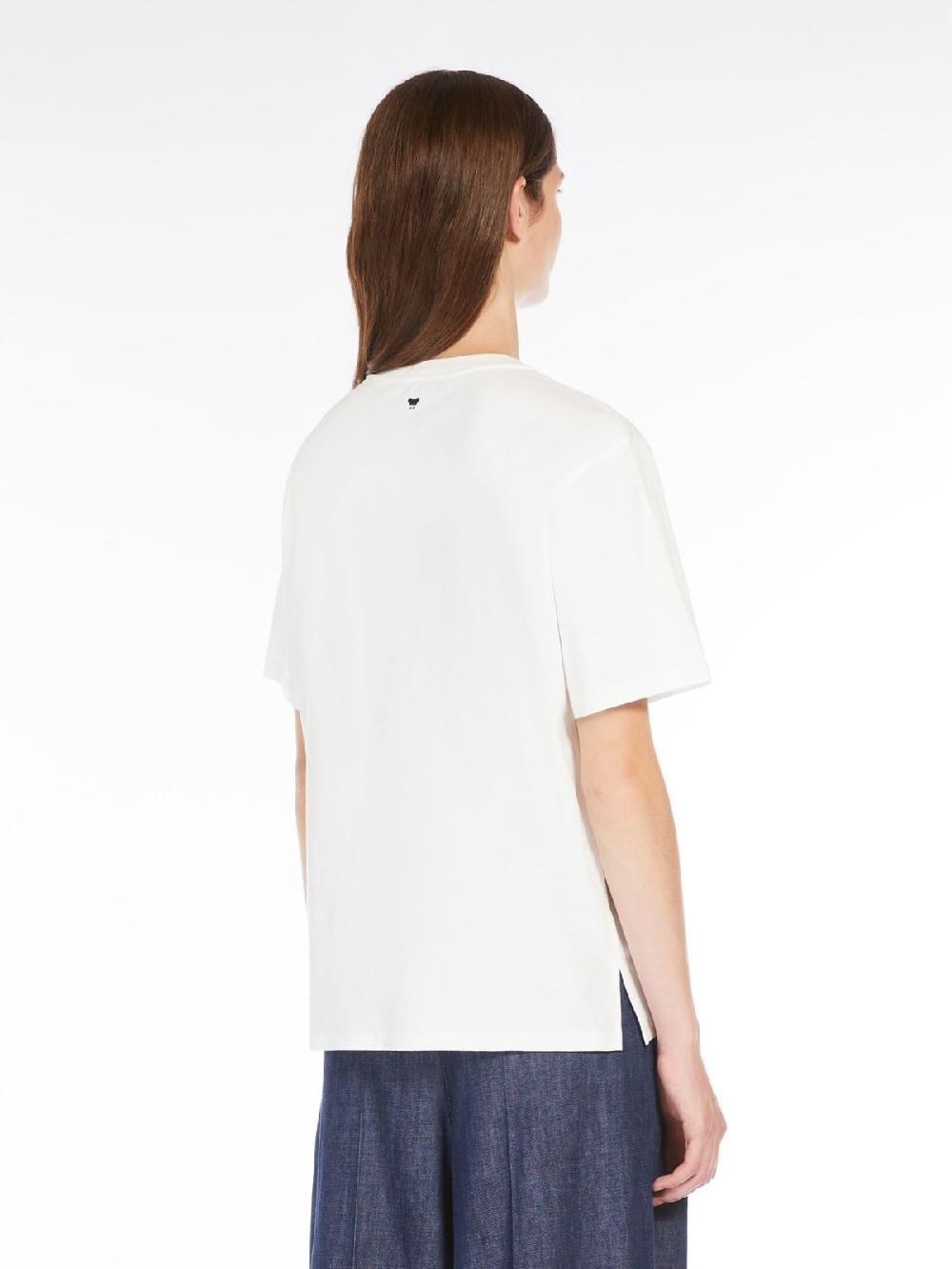 Weekend T-shirt in cotone con lettering ricamato Negozio