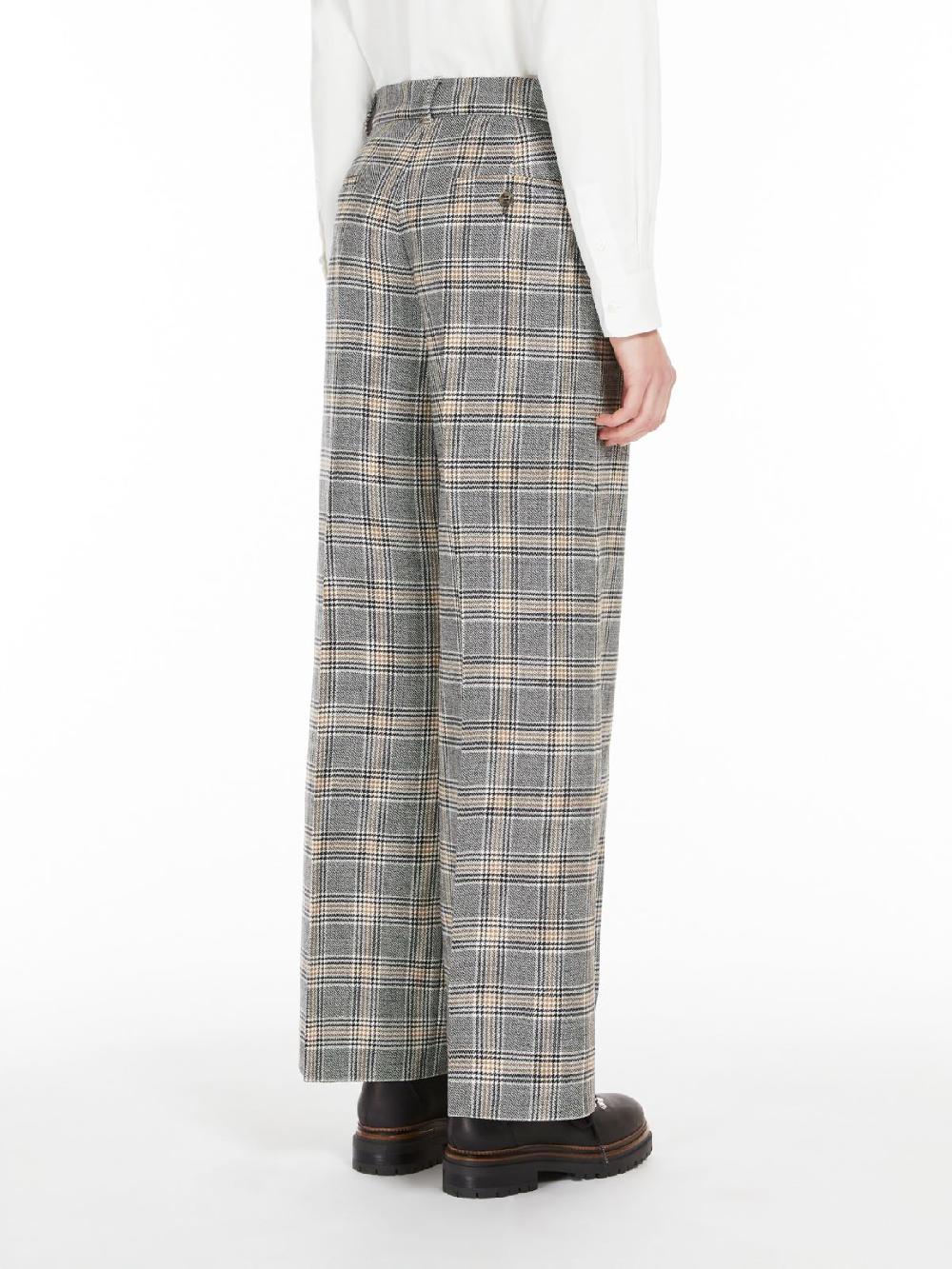 Weekend Pantalone palazzo in tela di lana Prezzo Ridotto