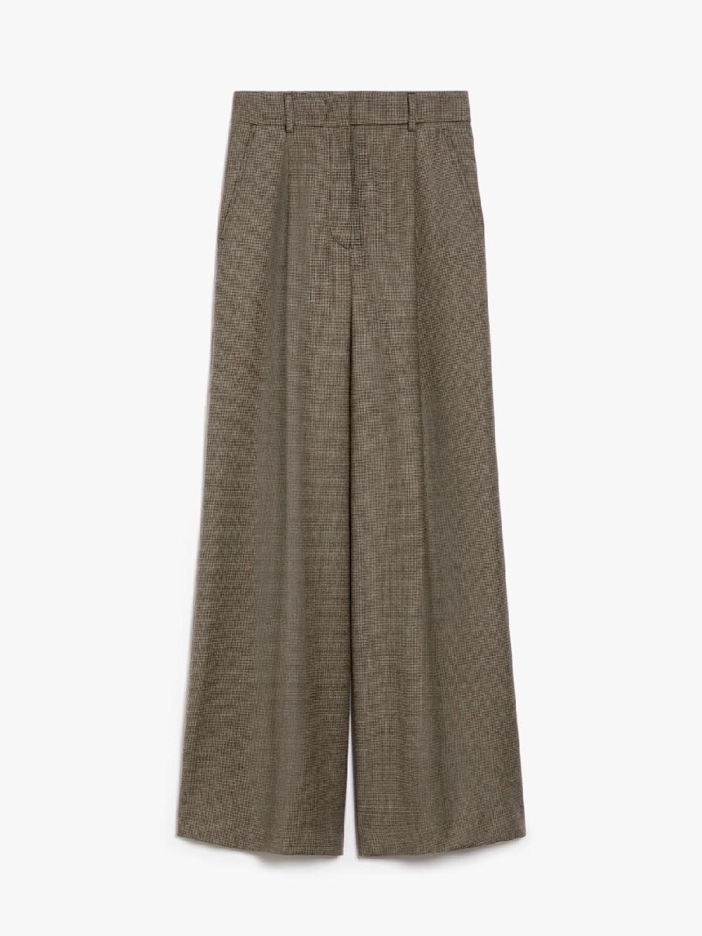 Weekend Pantalone palazzo in flanella di lana Sottocosto