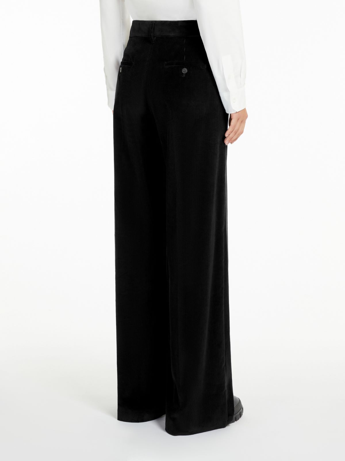 Weekend Pantalone wide leg in velluto Offerta