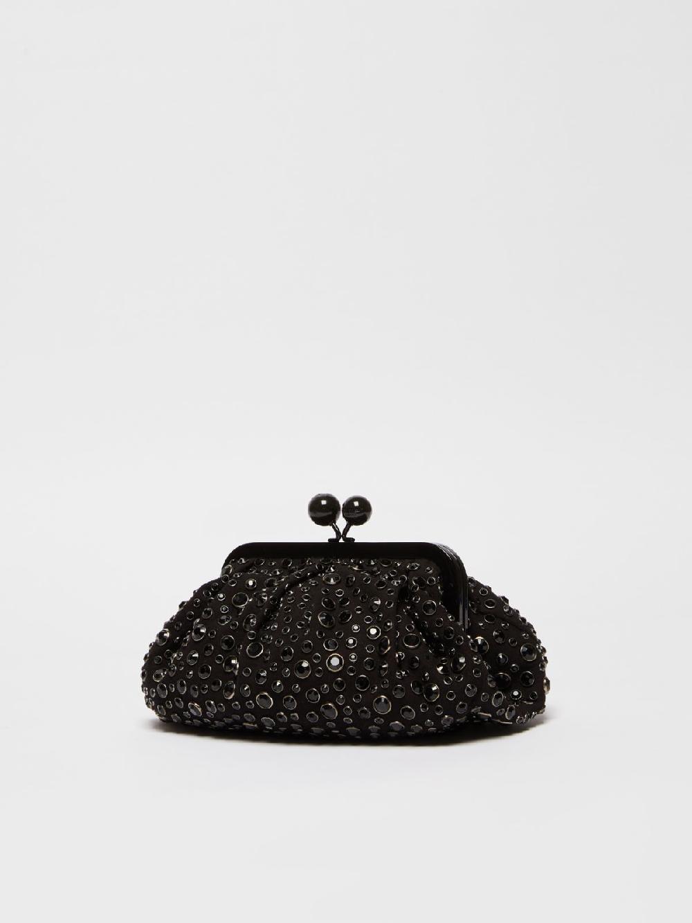 Weekend Pasticcino Bag Small con pietre incastonate in pelle con cristalli Online