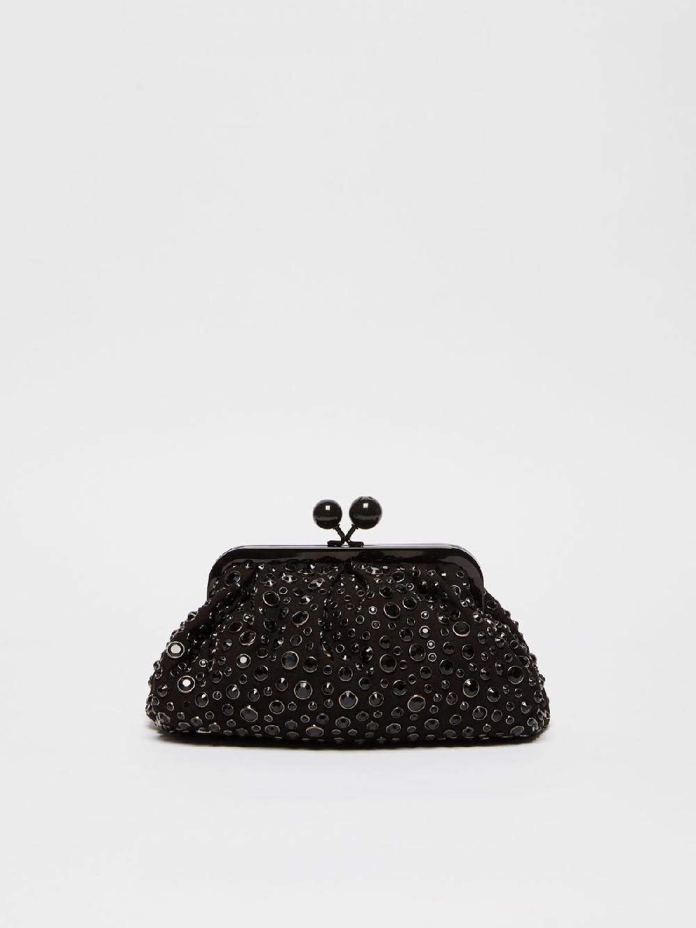 Weekend Pasticcino Bag Small con pietre incastonate in pelle con cristalli Online