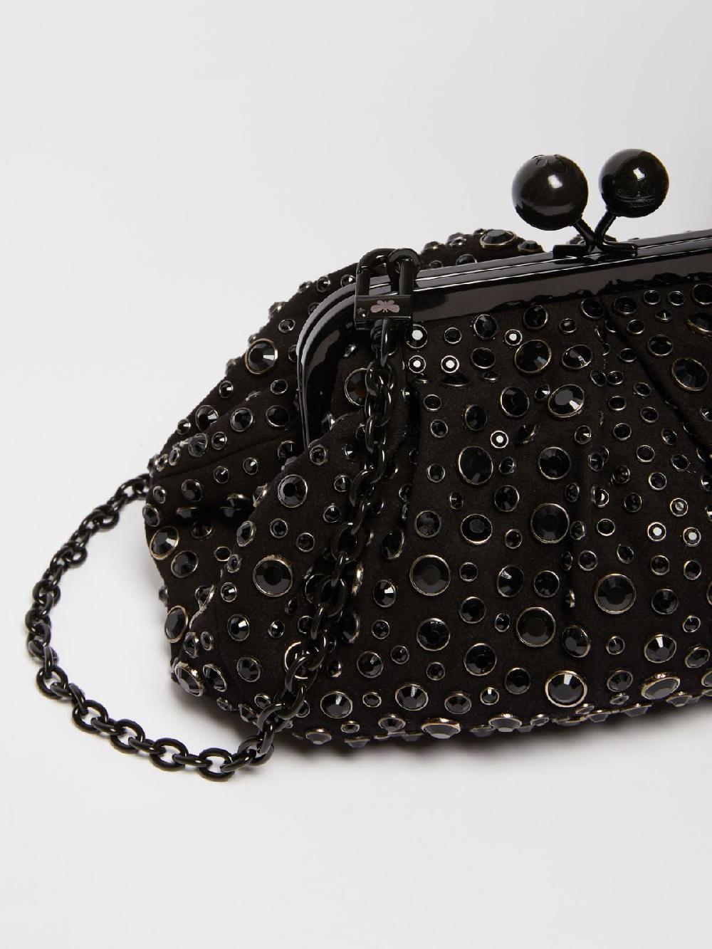 Weekend Pasticcino Bag Small con pietre incastonate in pelle con cristalli Online
