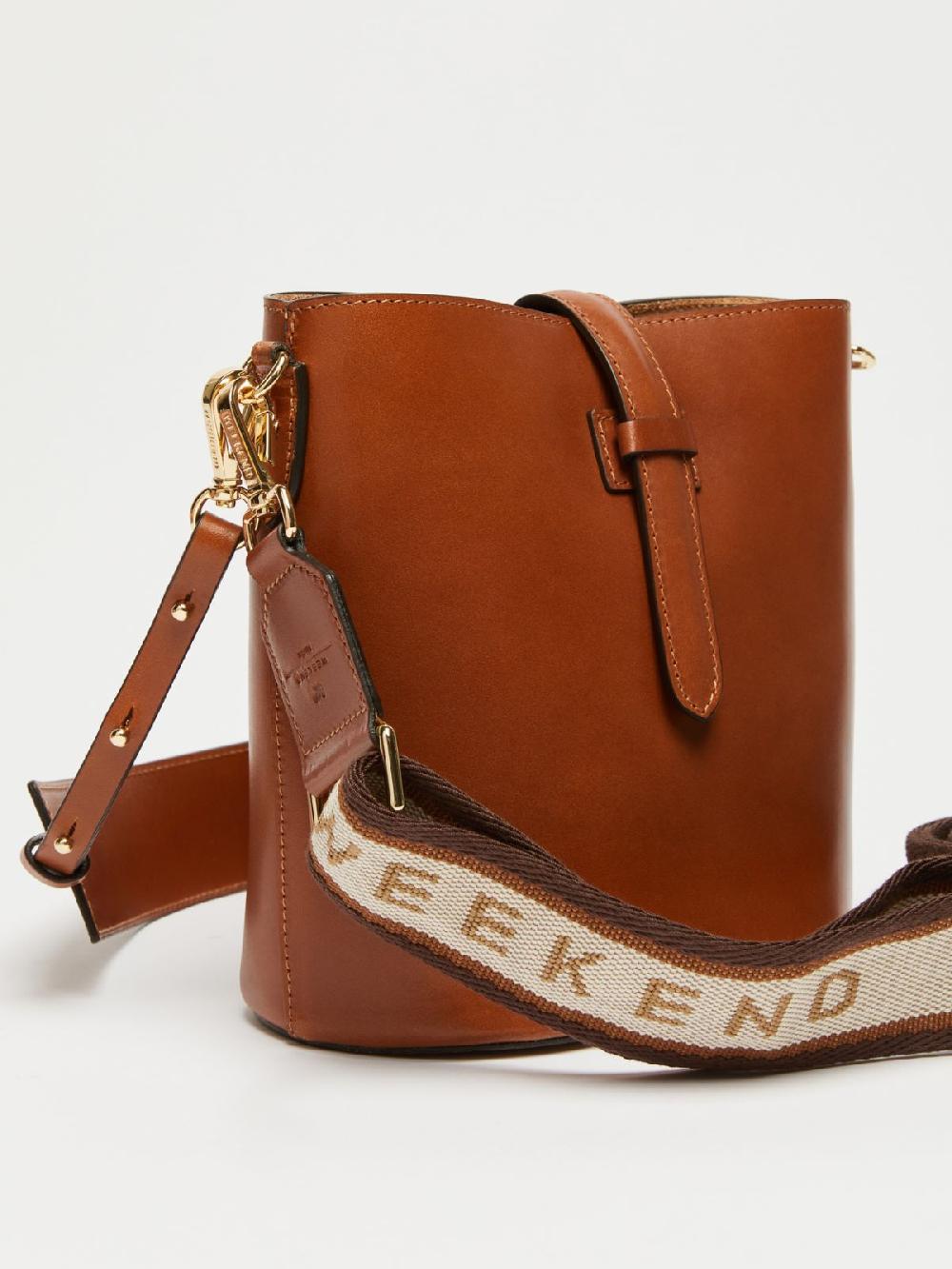 Weekend Borsa a secchiello piccola in cuoio Vendita