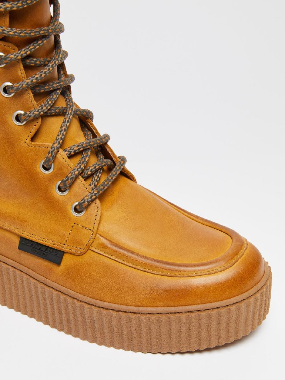 Weekend Stivaletto stringato in cuoio Economico