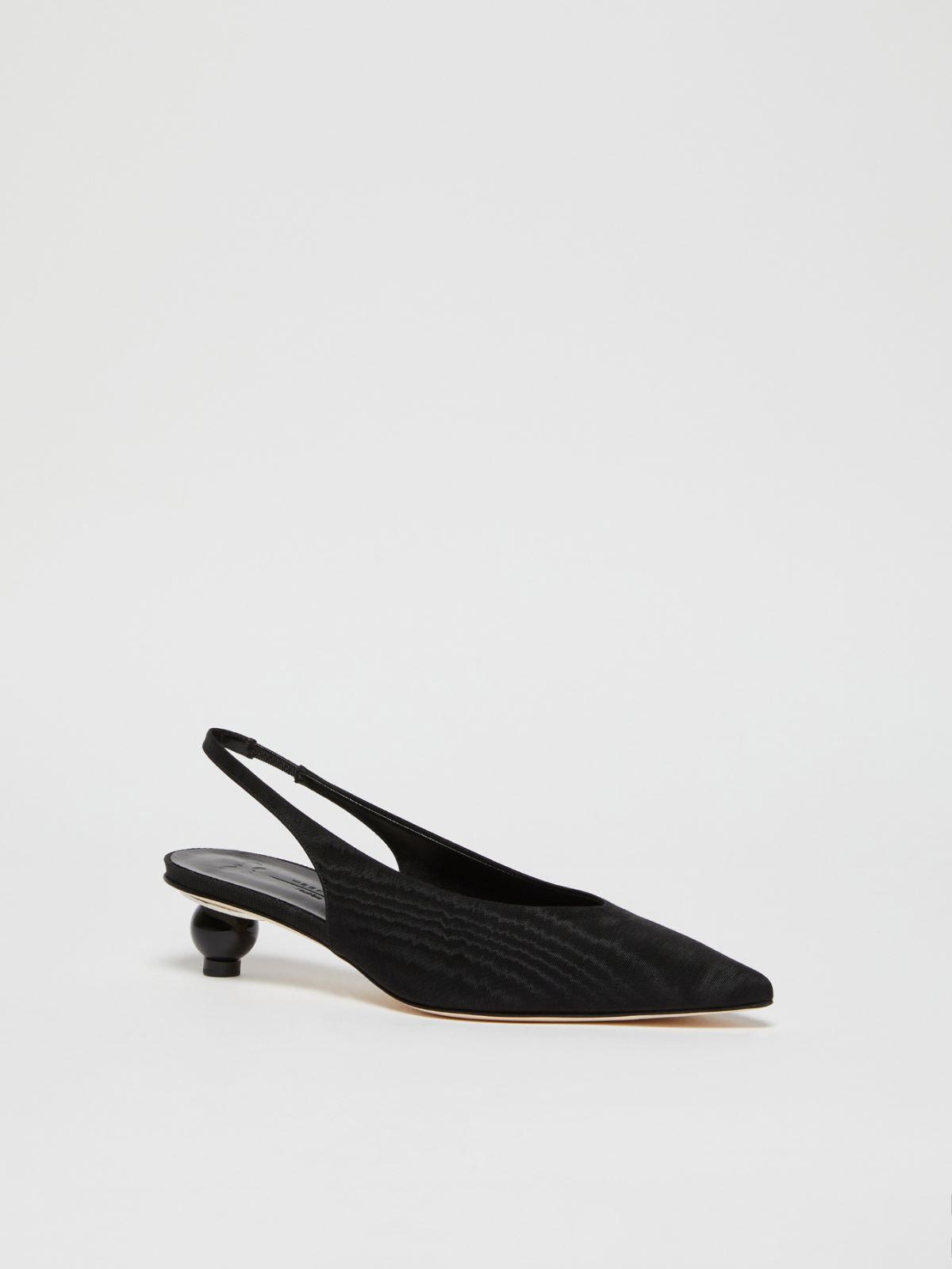 Weekend Slingback in moiré con tacco boule Offerte