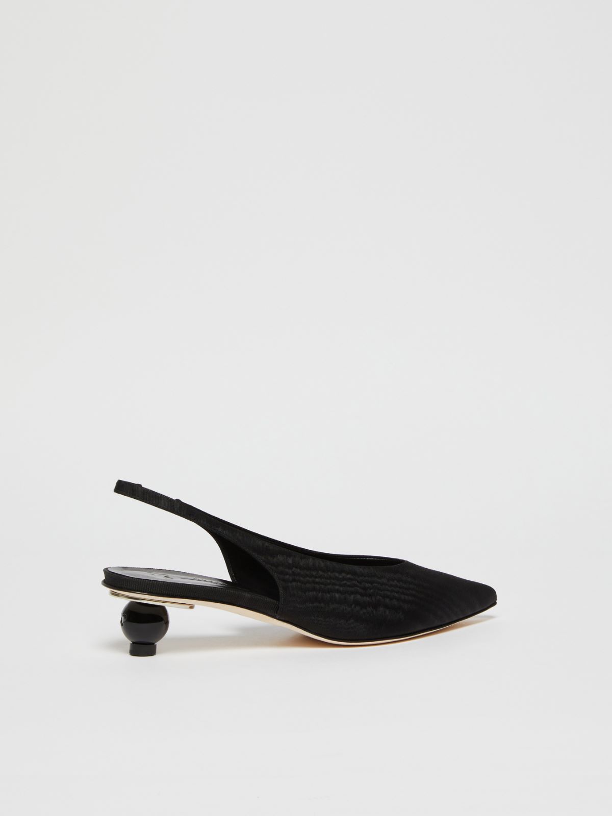 Weekend Slingback in moiré con tacco boule Offerte