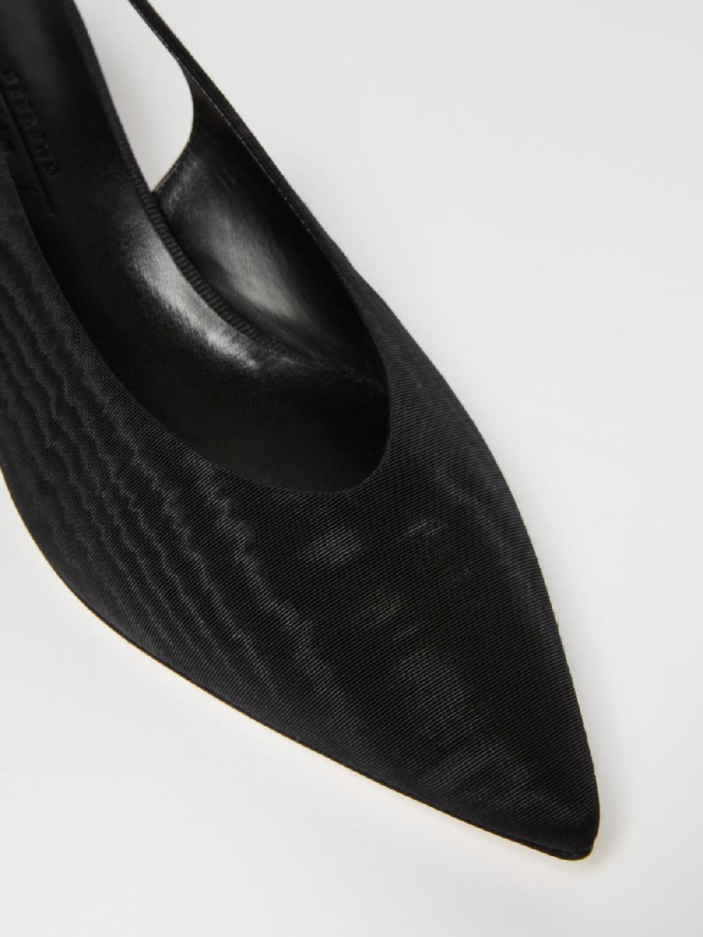 Weekend Slingback in moiré con tacco boule Offerte