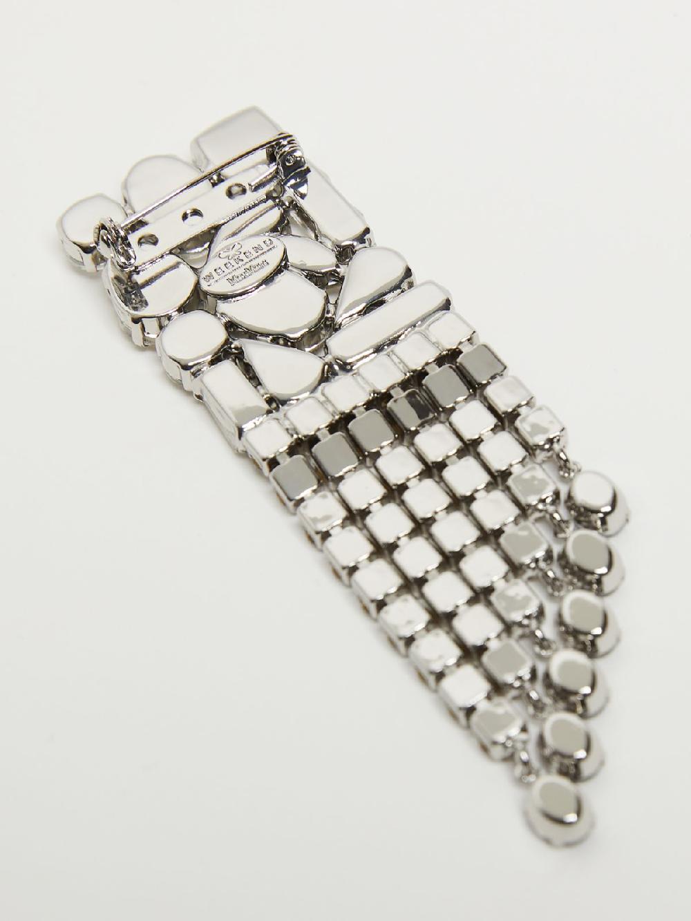 Weekend Spilla in metallo e strass Ritorno libero