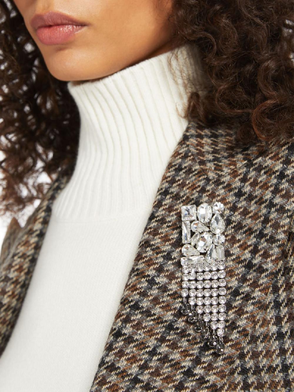 Weekend Spilla in metallo e strass Ritorno libero