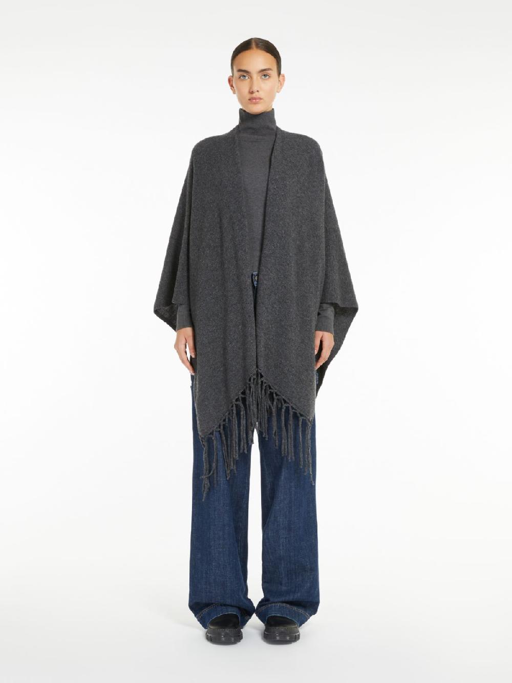 Weekend Poncho in pura lana Moda