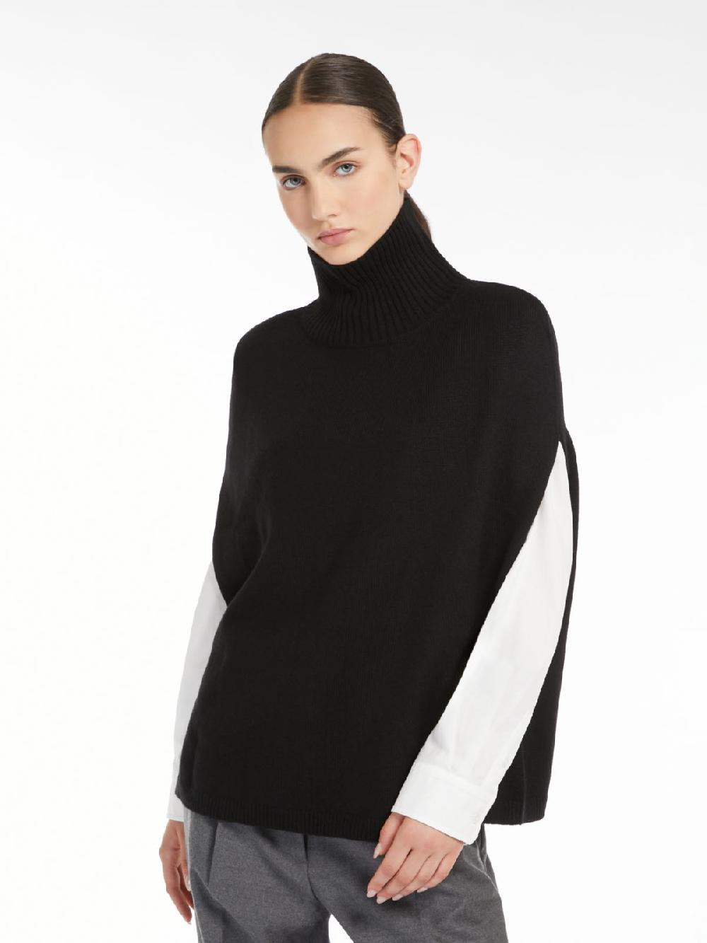 Weekend Poncho dolcevita in cachemire Presa