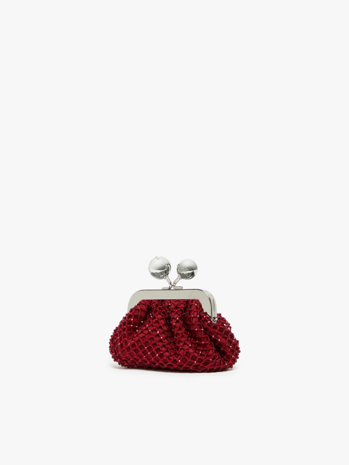 Weekend Pasticcino Bag Nano in raso con strass Vendita Calda