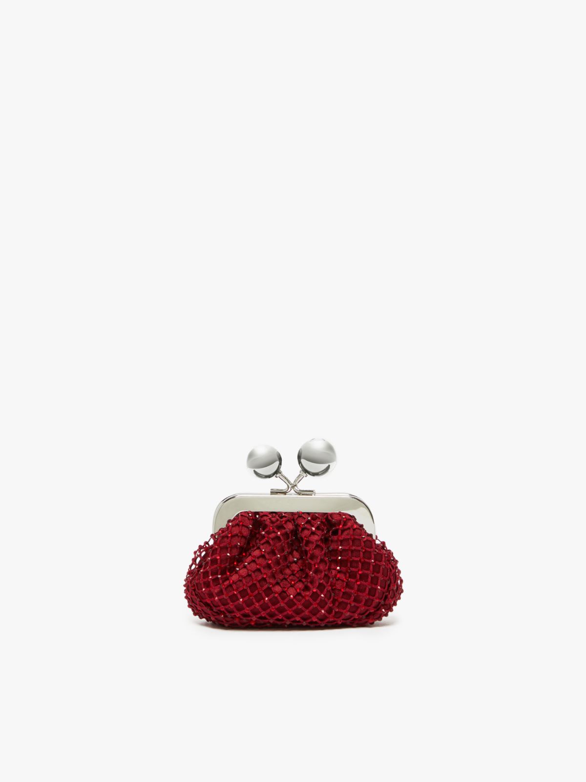 Weekend Pasticcino Bag Nano in raso con strass Vendita Calda