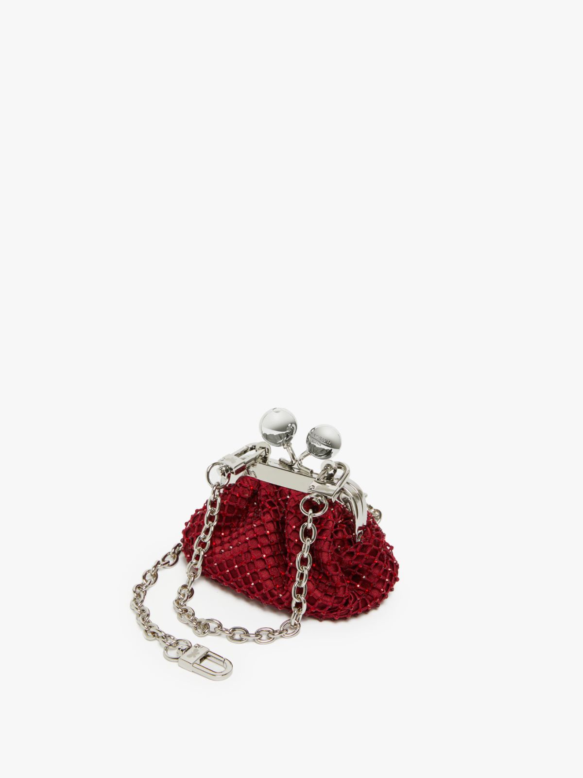 Weekend Pasticcino Bag Nano in raso con strass Vendita Calda