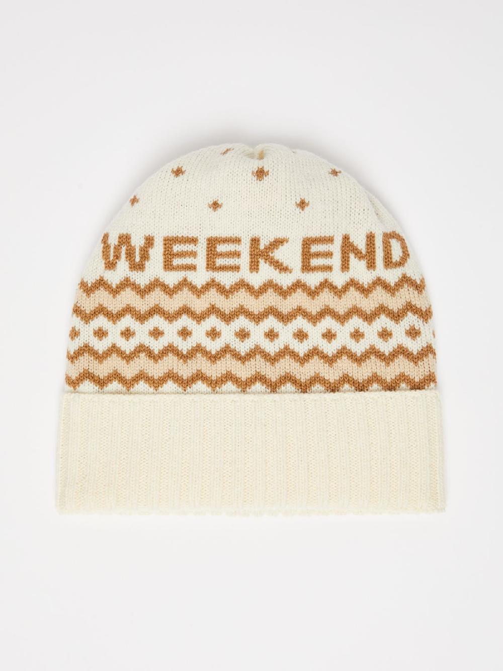 Weekend Berretto in lana jacquard